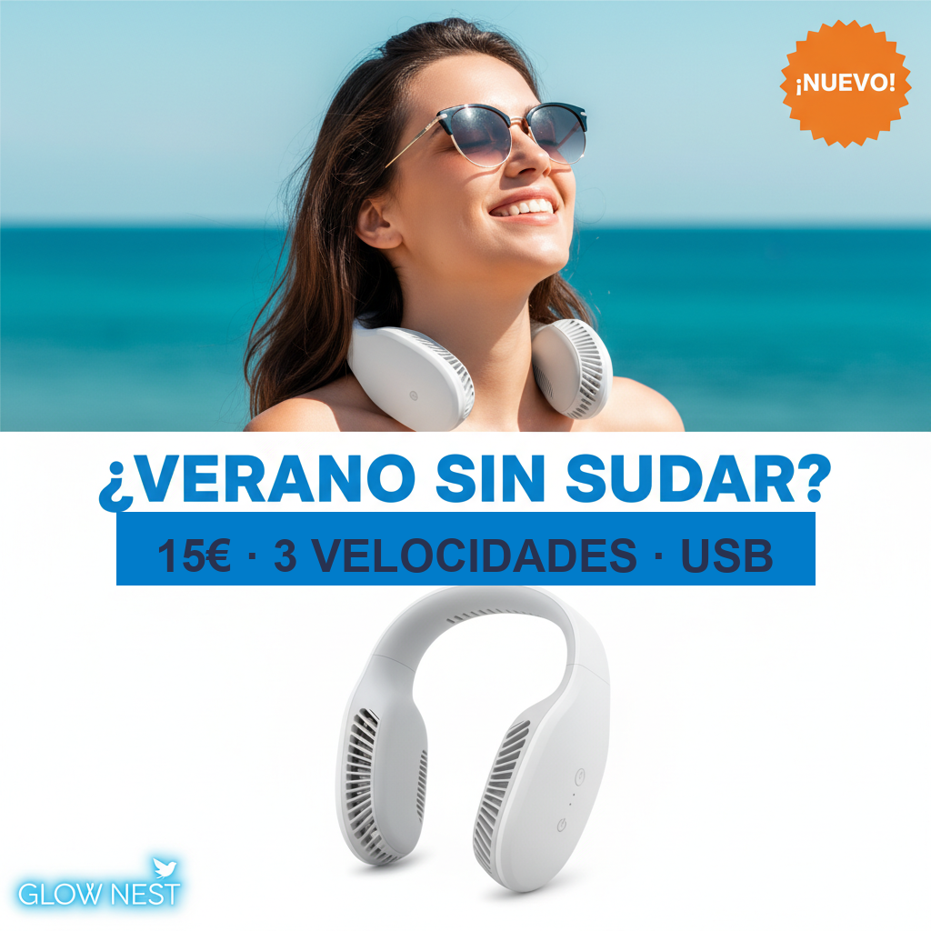 Ventilador de cuello lifestyle verano · 15€