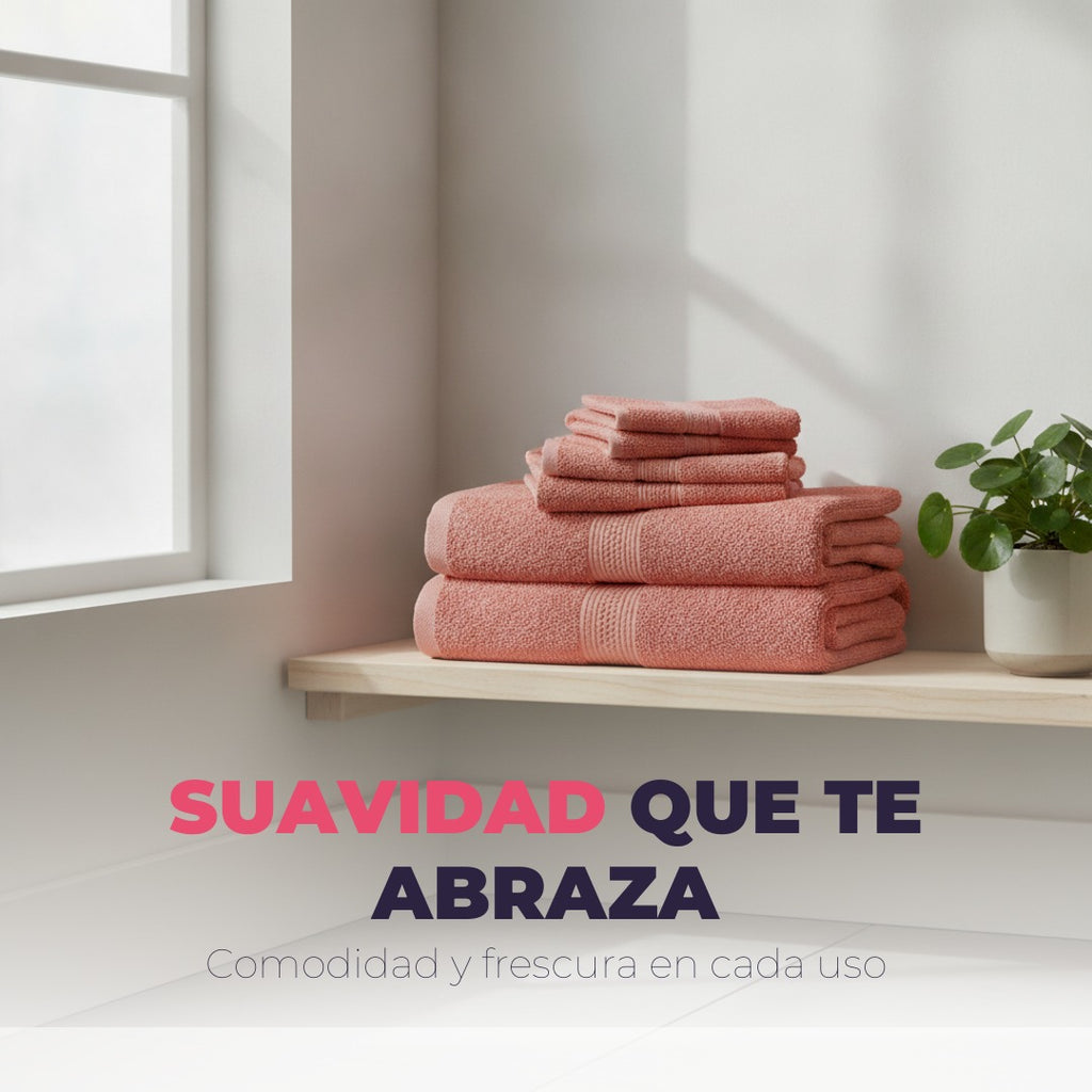 Toallas suaves 100% algodon