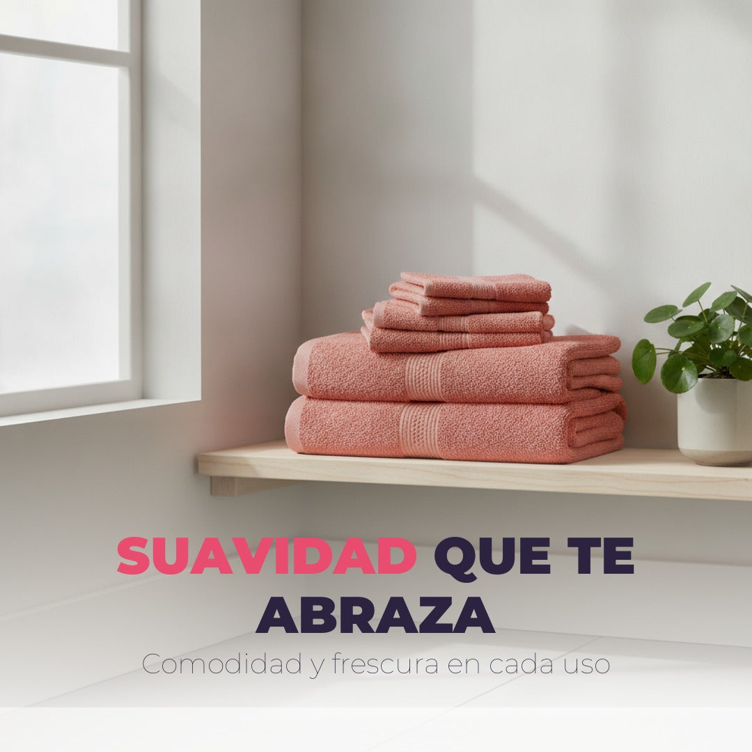 Toallas suaves 100% algodon