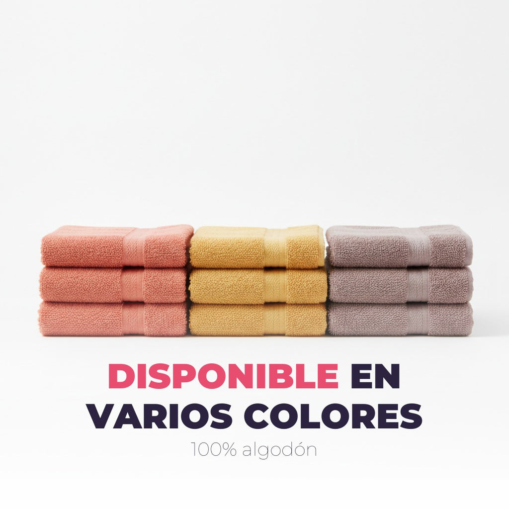 Toallas disponibles en varios colores