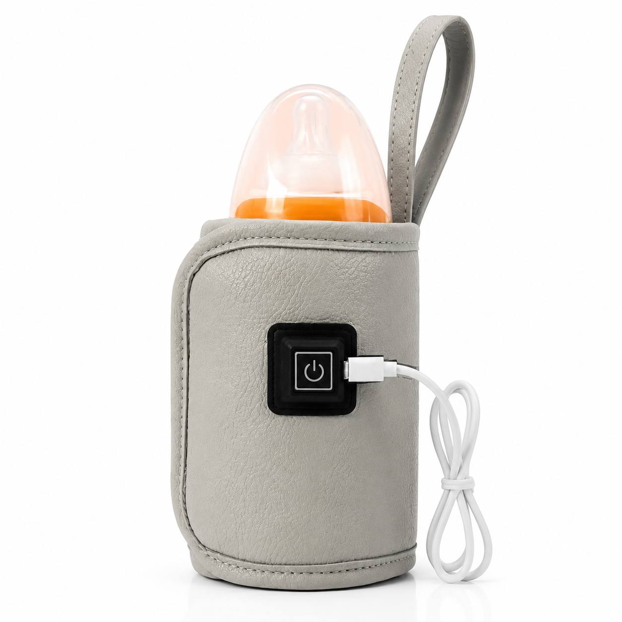 Calienta Biberones Portátil USB · Temperatura Constante hasta 60°C | Calentador de Leche de Viaje para Bebé