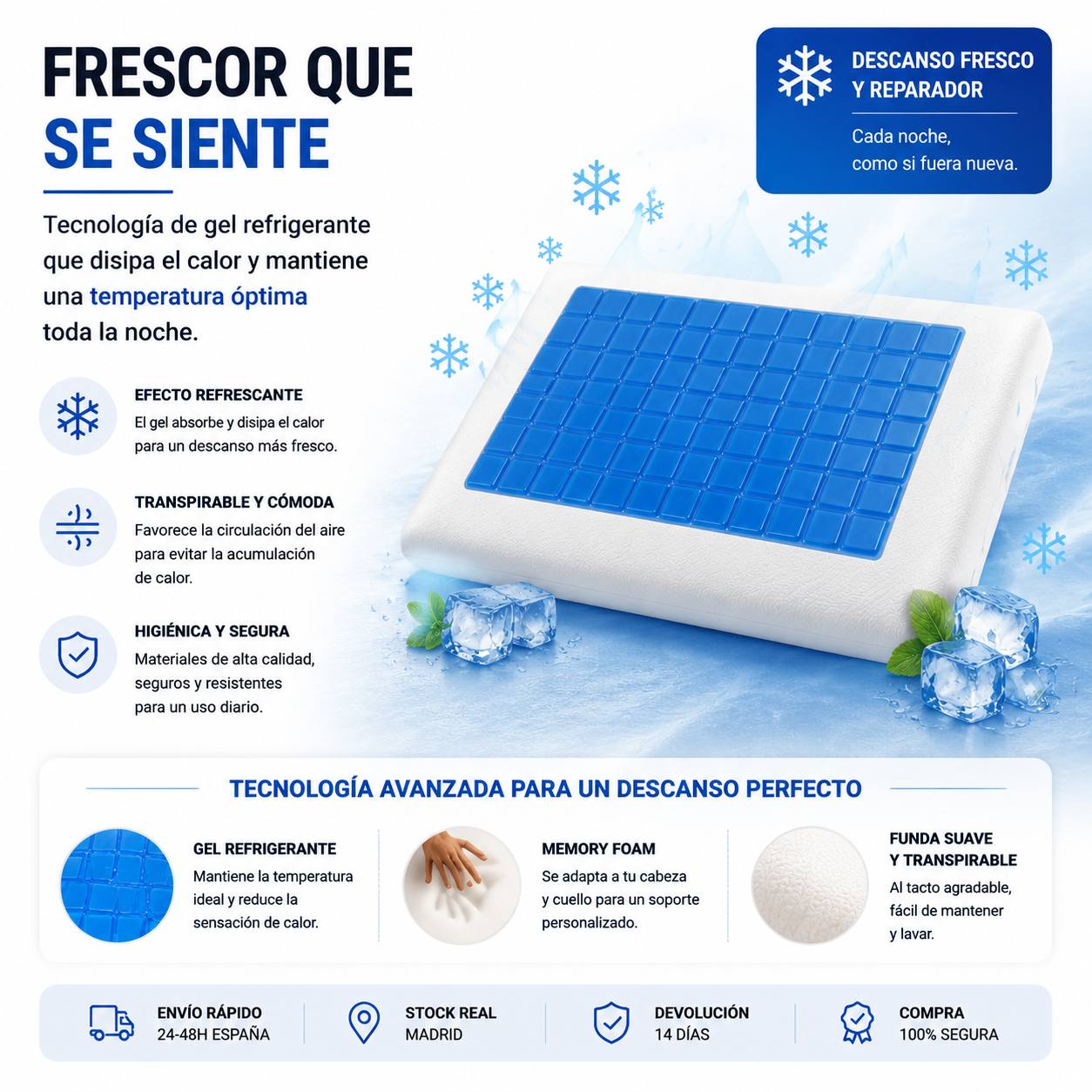 Frescor que se siente