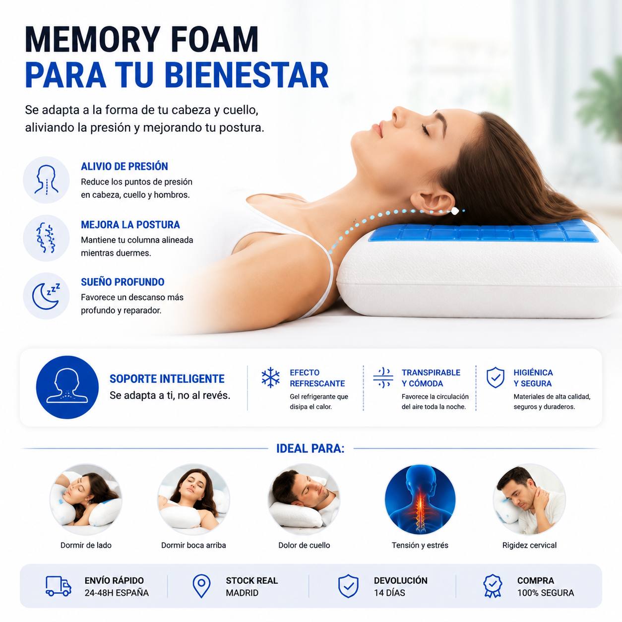 Memory foam para tu bienestar