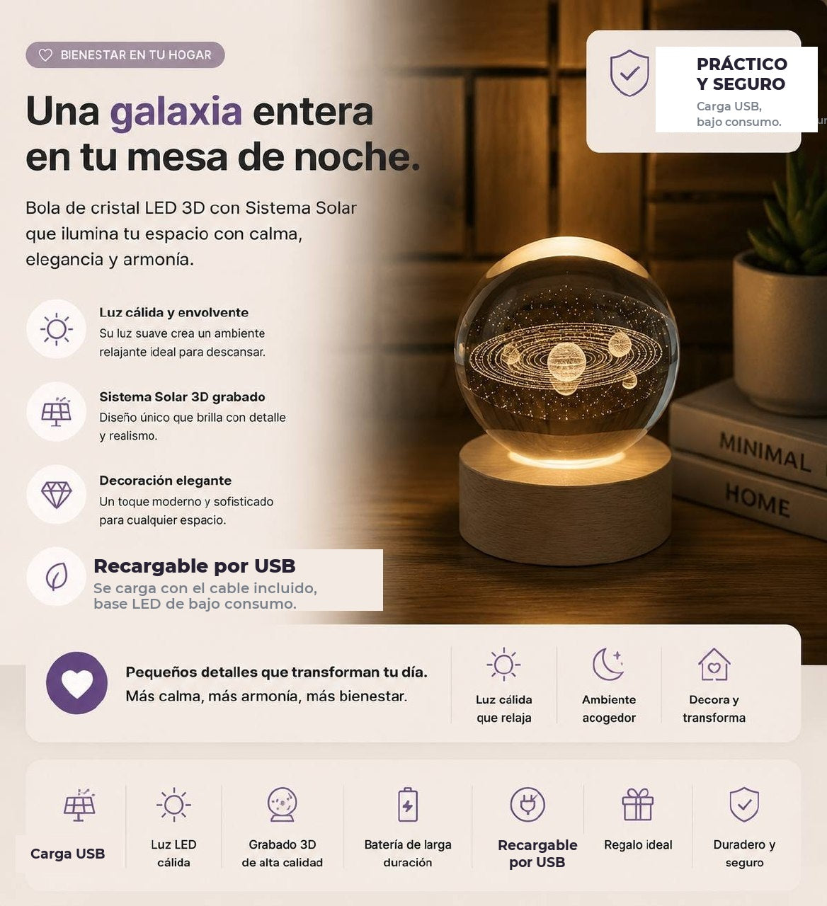 Una galaxia en tu mesa