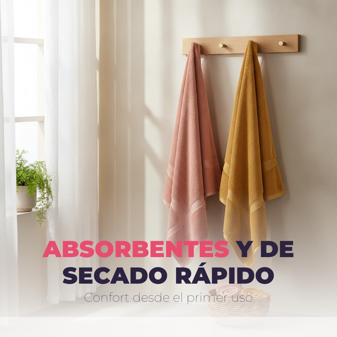 Toallas absorbentes secado rapido