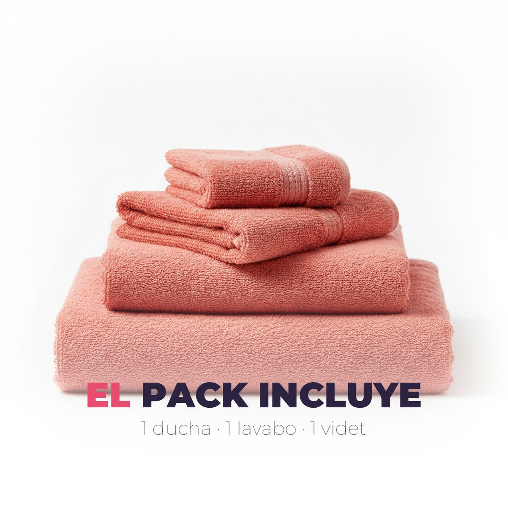 El pack incluye 3 toallas