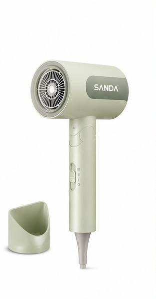Secador de pelo profesional con iones negativos color verde con boquilla concentradora, Glow Nest