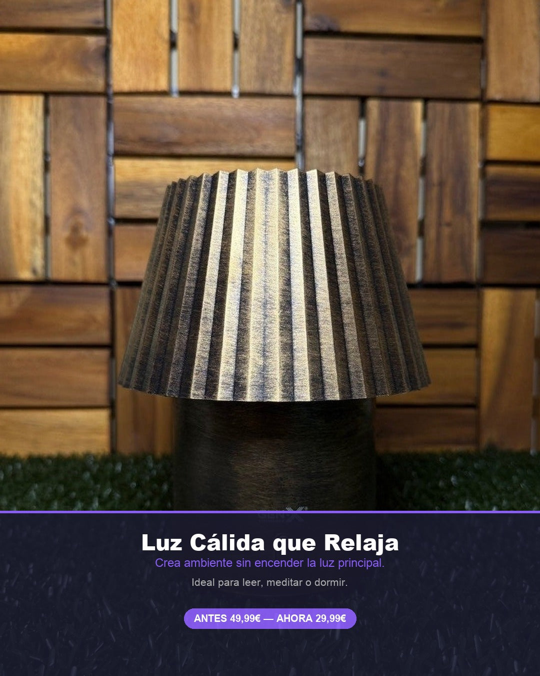 Humidificador con Luz Cálida LED Gen-X | Difusor Aromas Premium 2en1