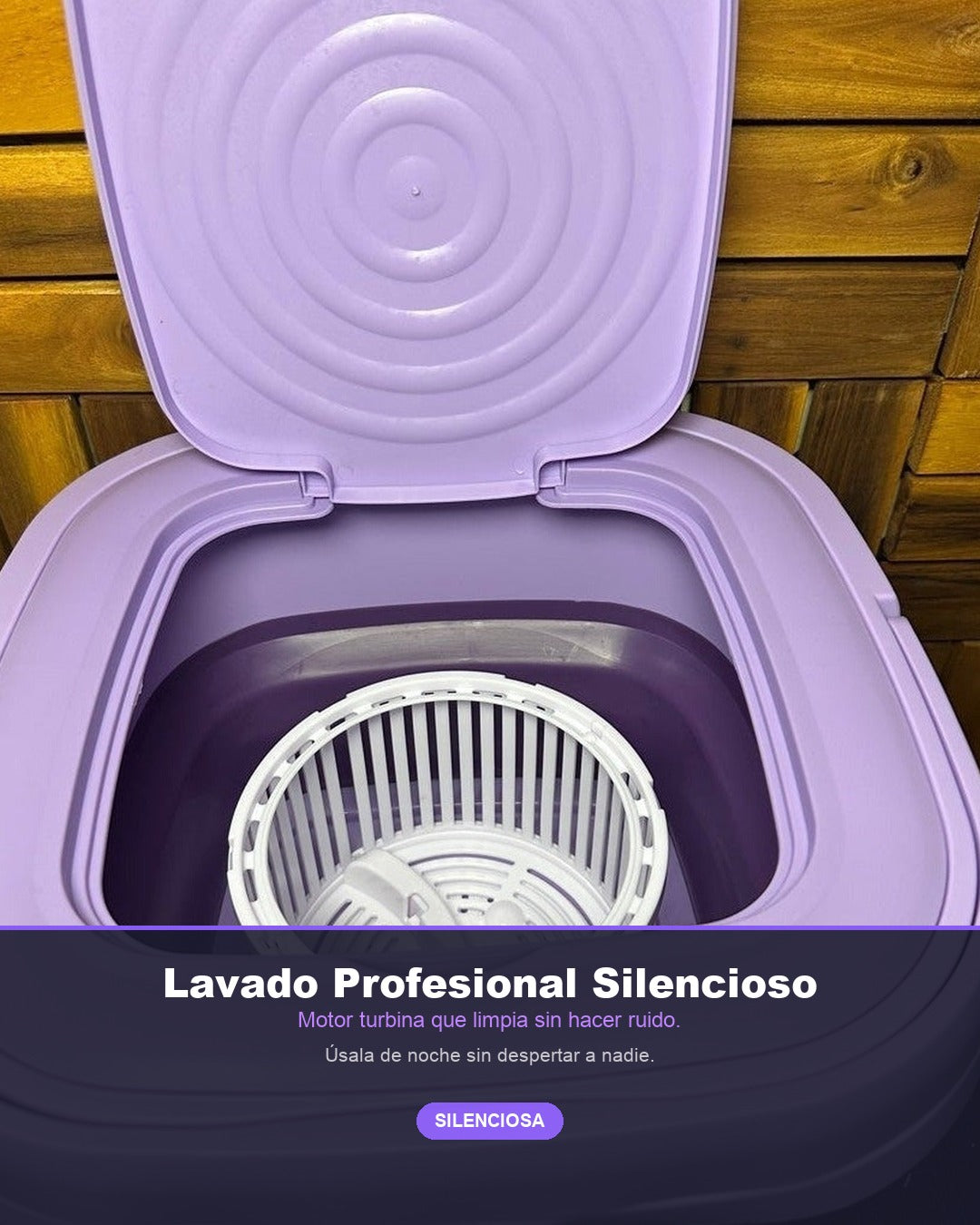 Mini Lavadora Plegable Portátil | Lava Ropa Interior y Calcetines en Minutos