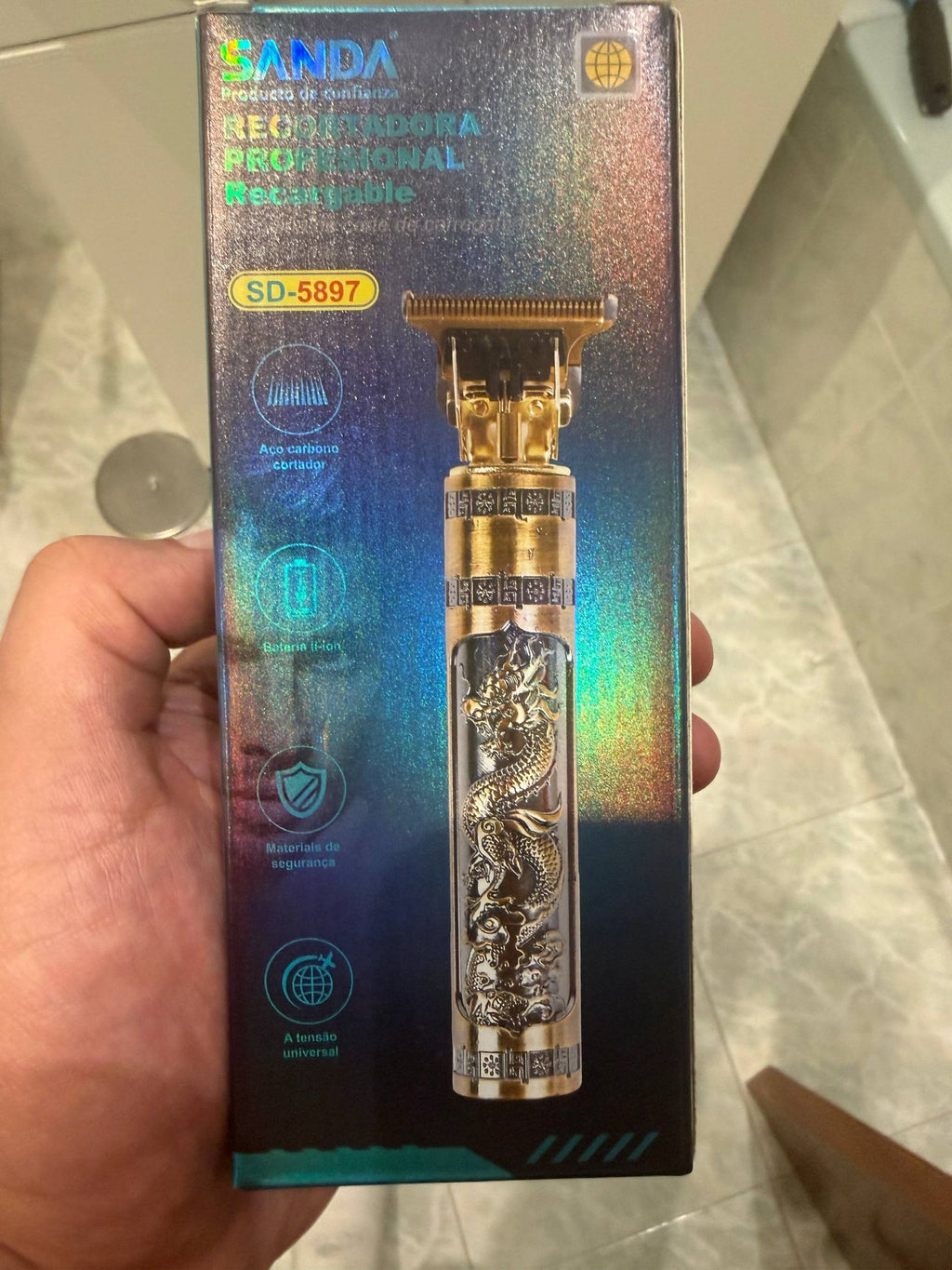 Perfilador Vintage Dragón 💈 Recortadora de Precisión Inalámbrica USB