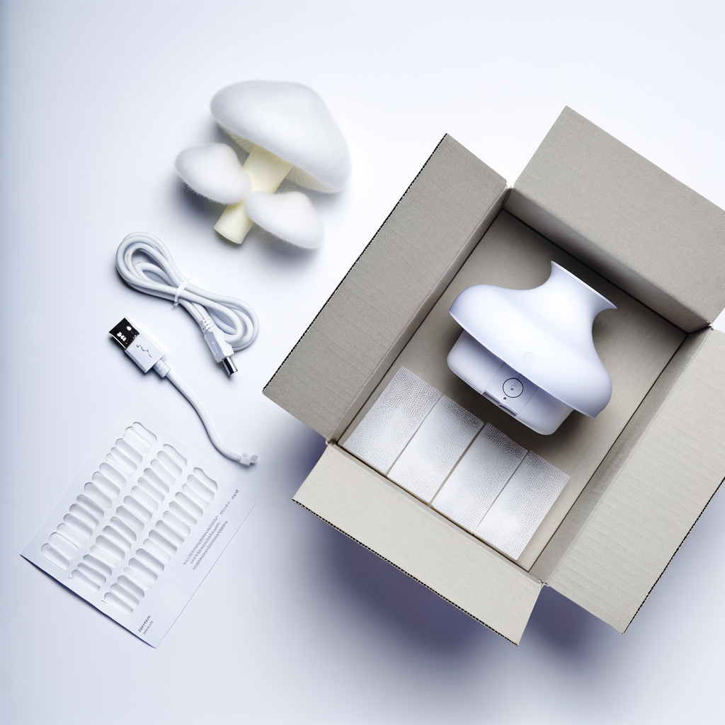 Difusor Cloud Rain unboxing que incluye