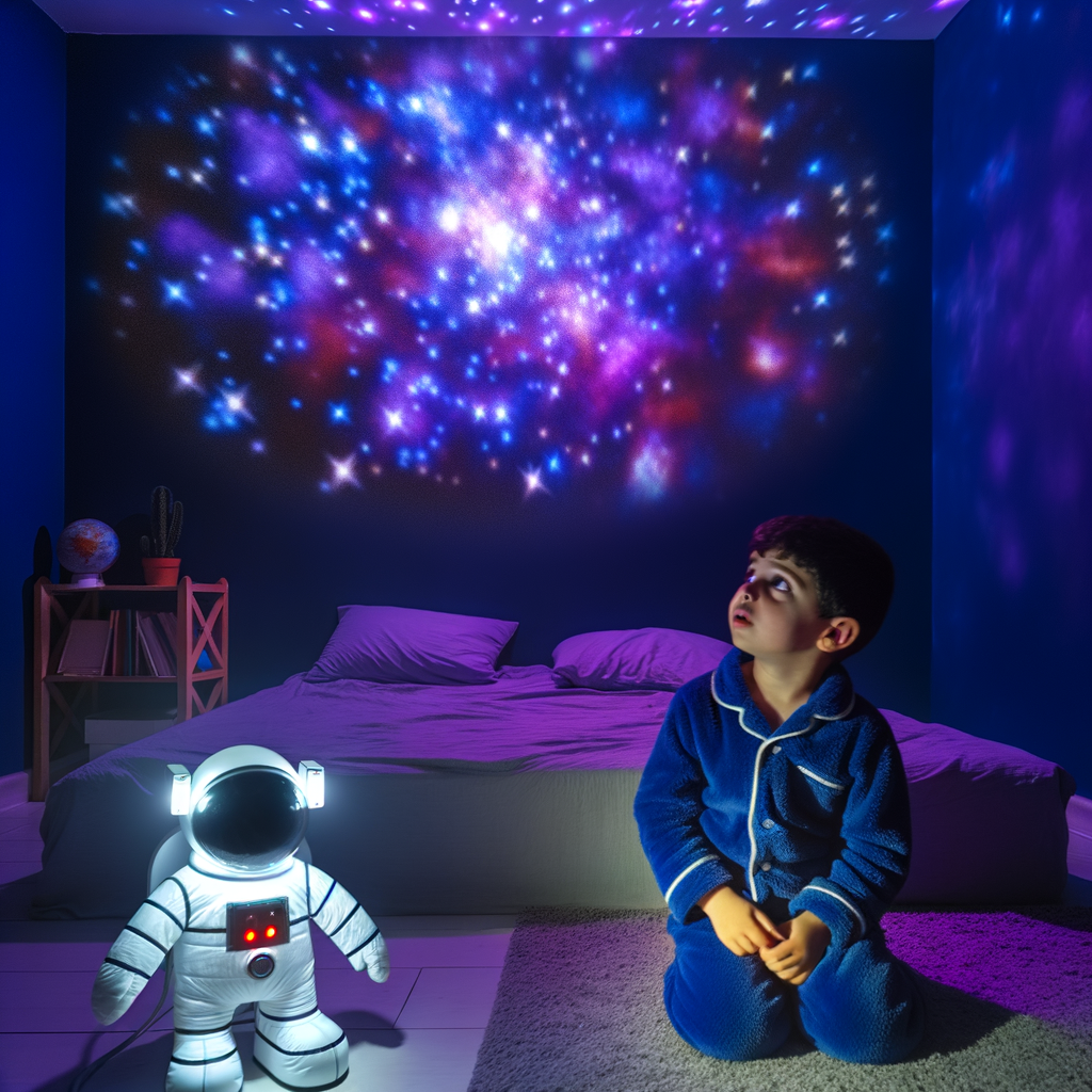 Proyector Astronauta lifestyle uso real galaxia habitacion