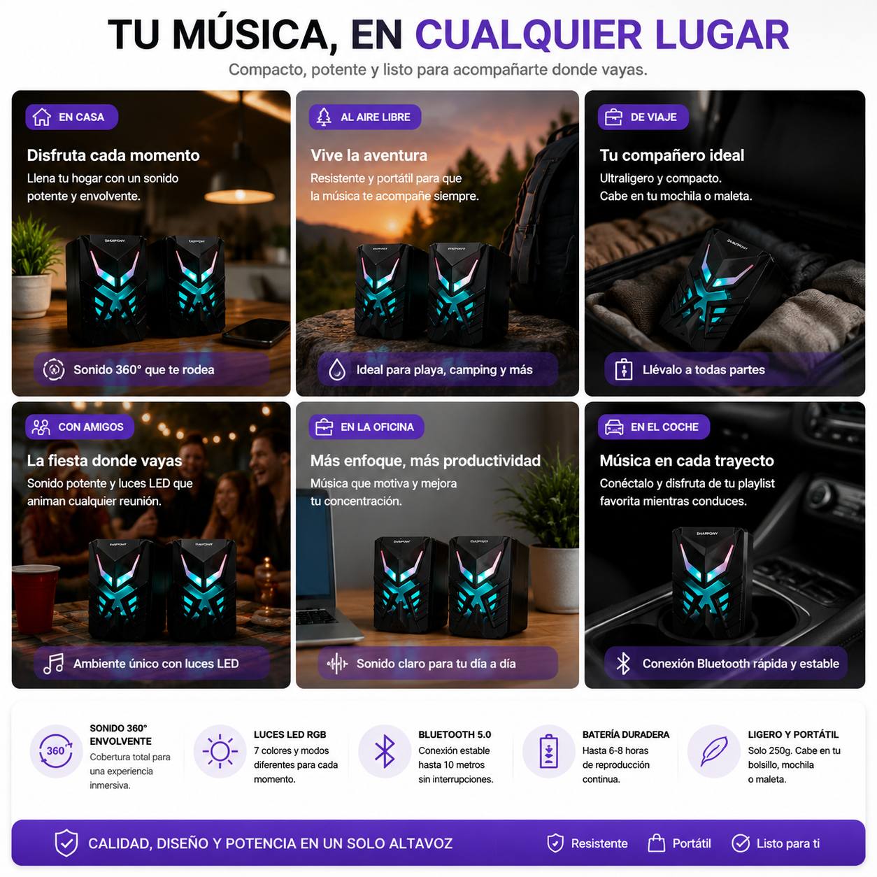 Tu música en cualquier lugar