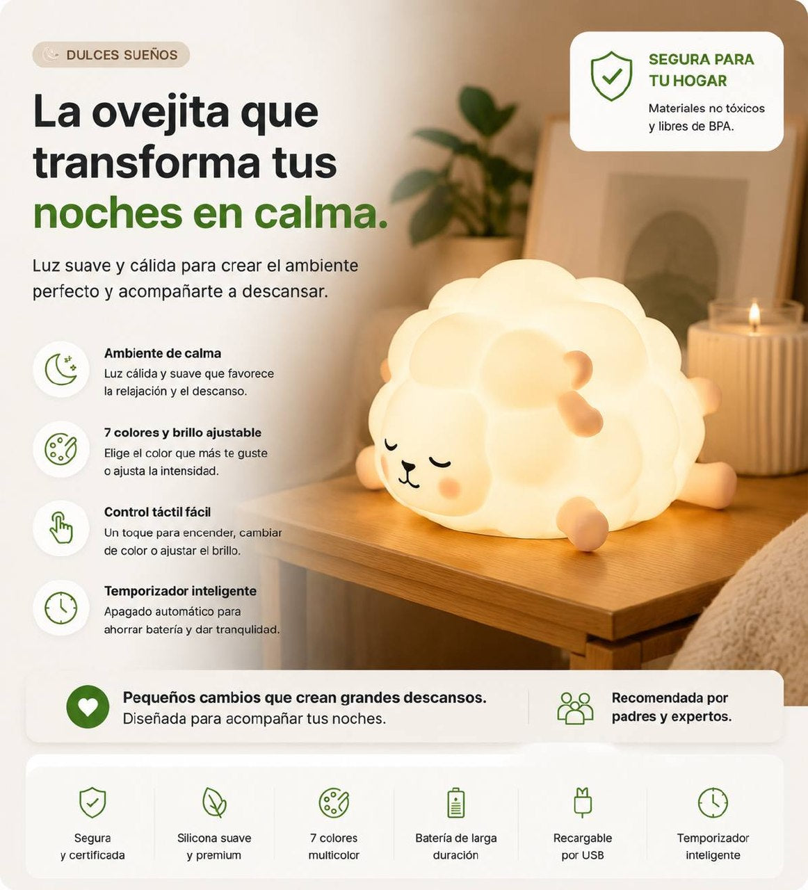 La ovejita transforma tus noches