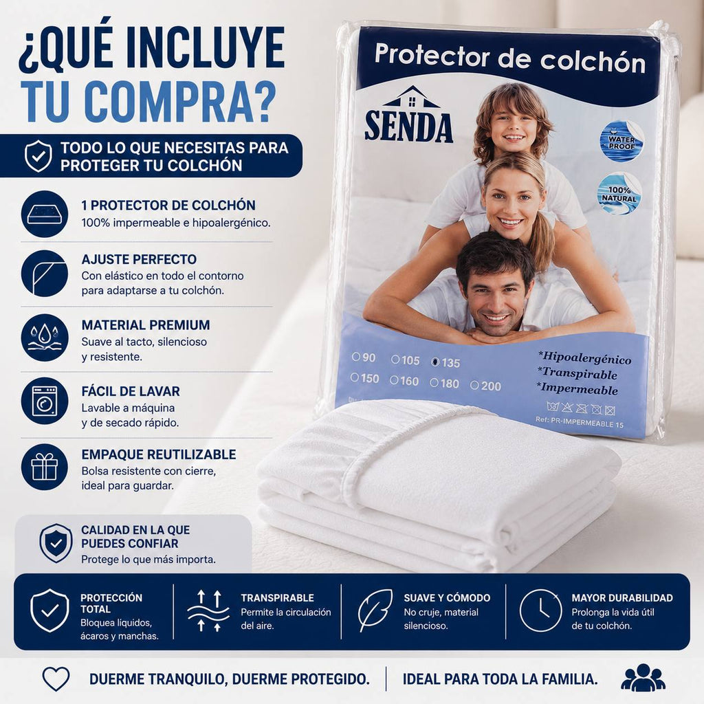 Qué incluye protector colchón impermeable ajuste perfecto