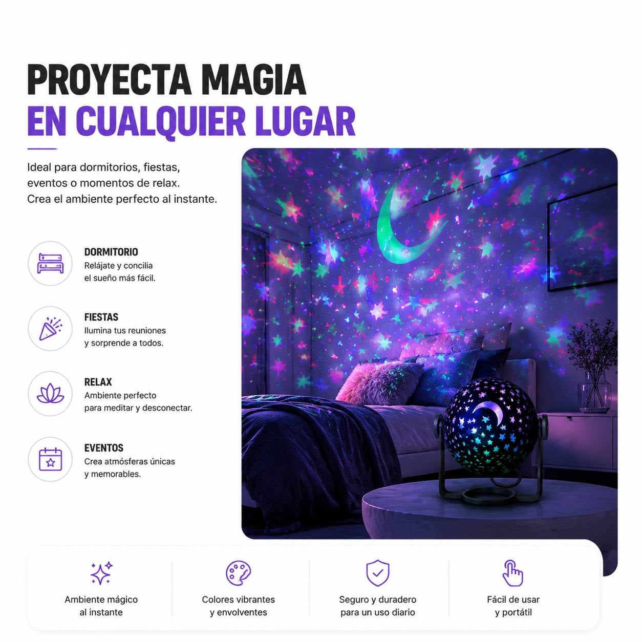 Proyecta magia en cualquier lugar