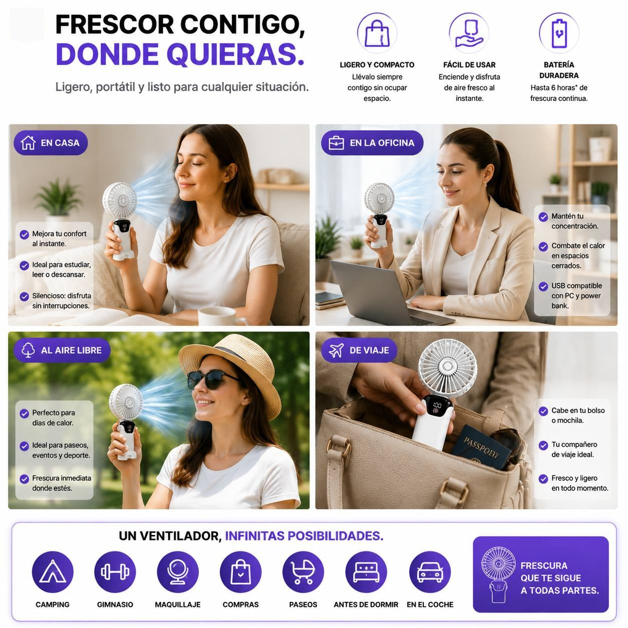 Frescor contigo donde quieras